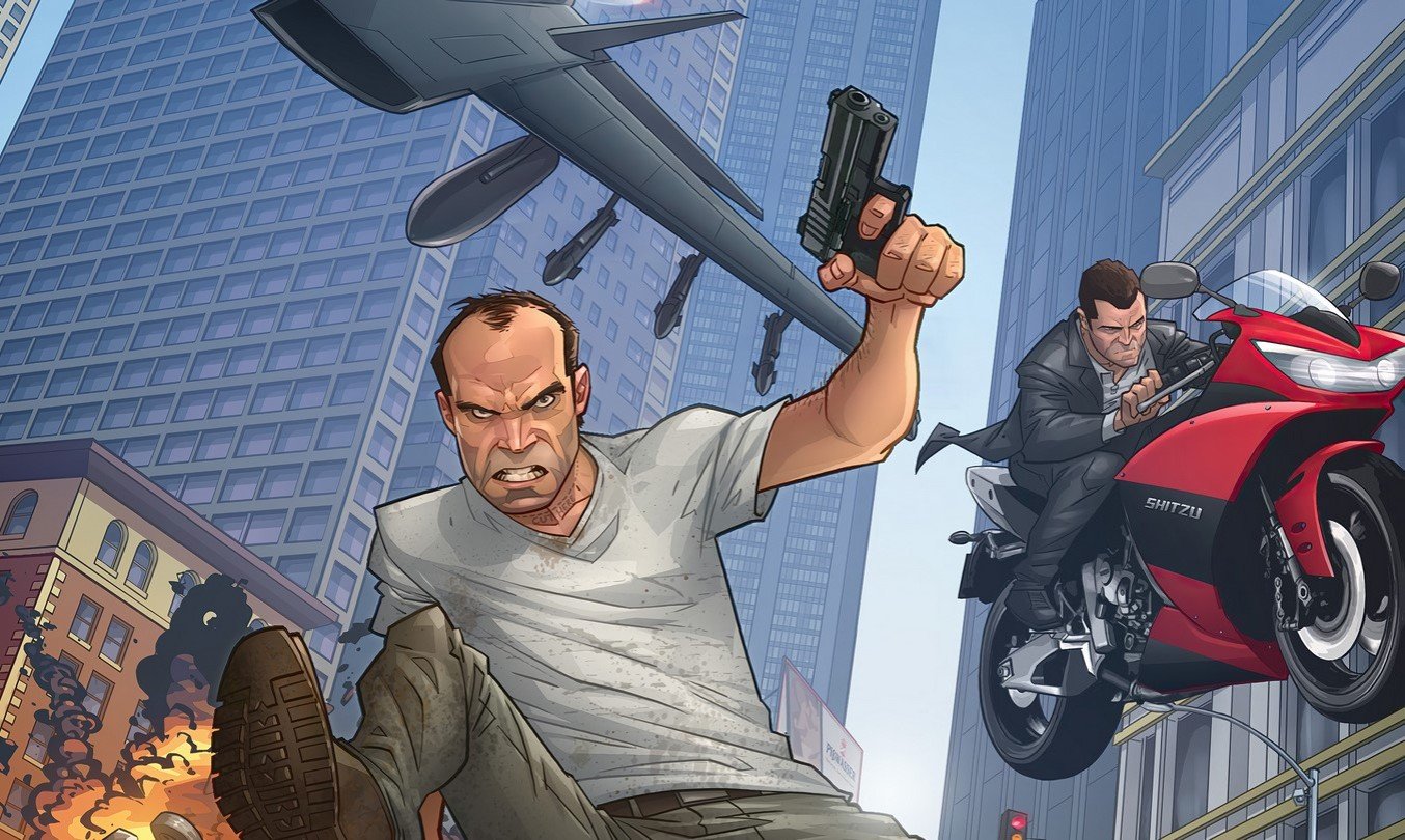 Как изменилась графика и геймплей за 8 лет сравнение GTA 5 и The Matrix Awakens