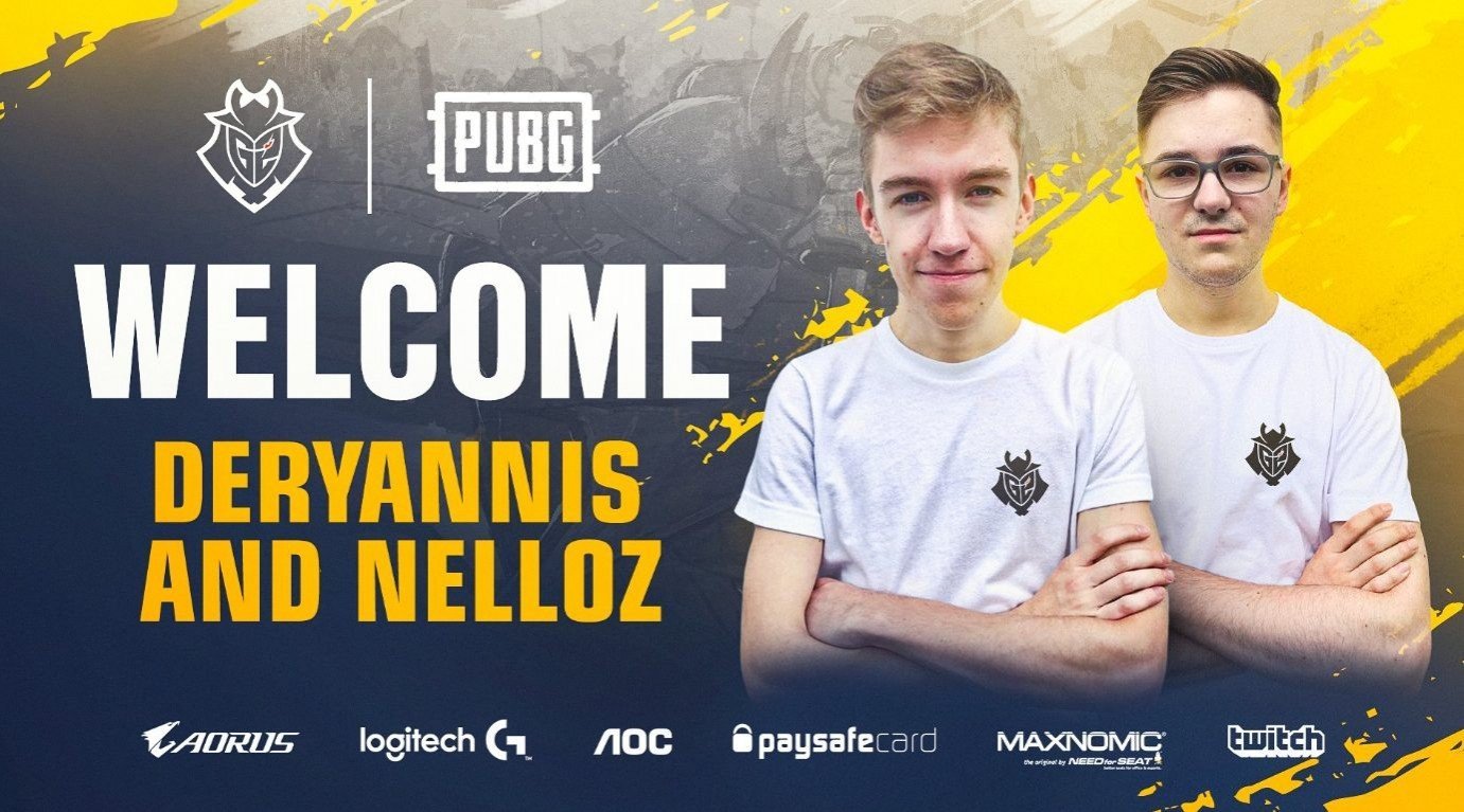 G2 Esports обновили состав по PUBG