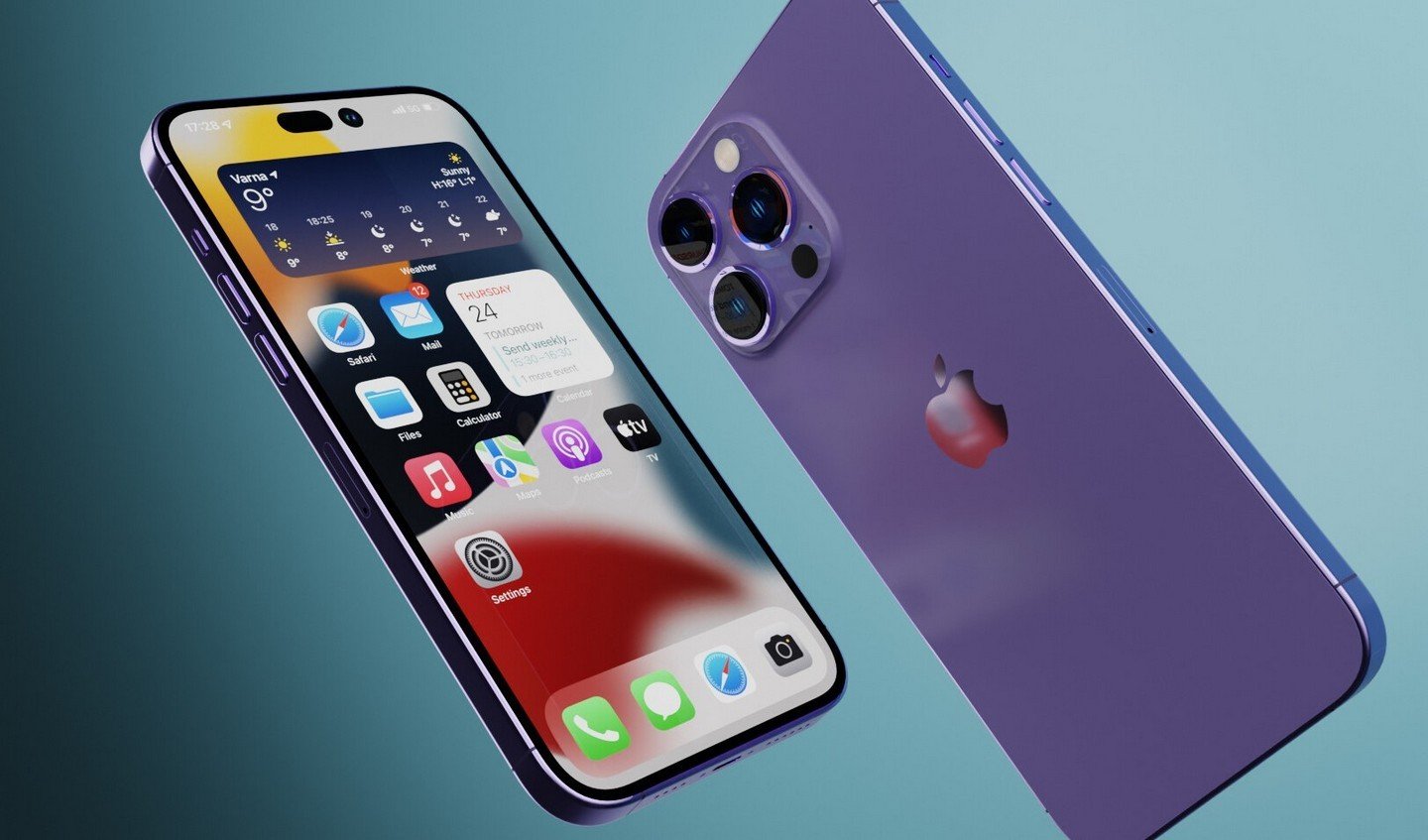 Apple 14 pro purple