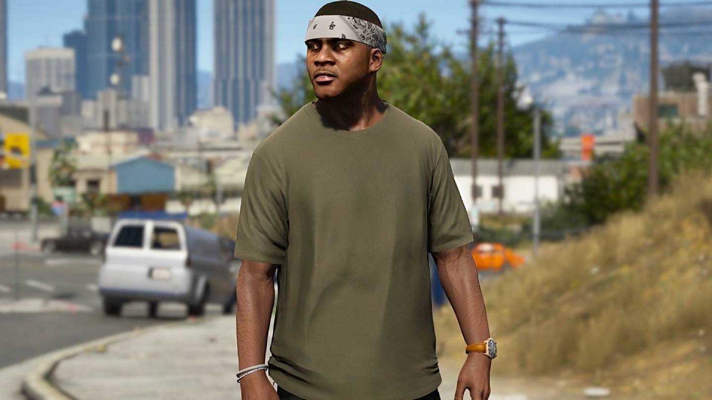 Gta 5 franklin t shirt фото 9