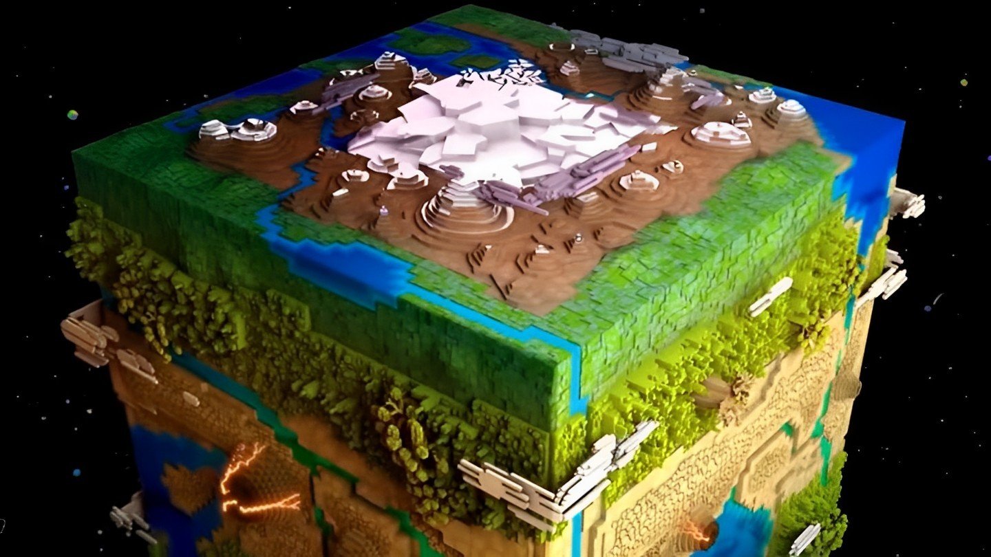 В Minecraft воссоздали Землю  на это ушло 3 года
