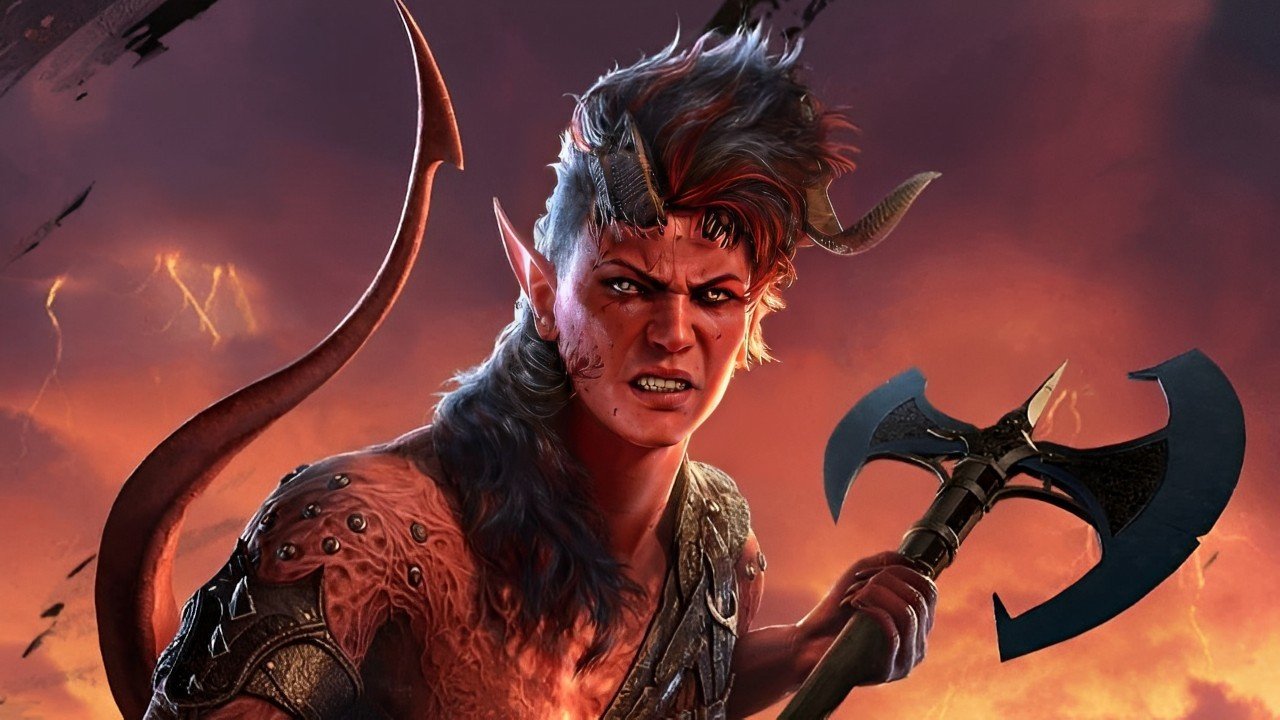 В Baldurs Gate 3 сексуальная тифлинг может поговорить с вами через экран
