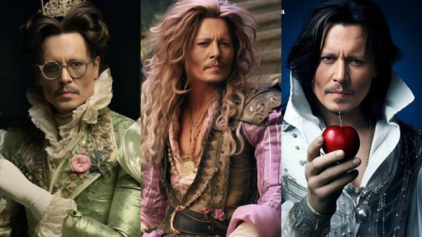 Из пирата в фею нейросеть показала Джонни Деппа в образах принцесс Disney