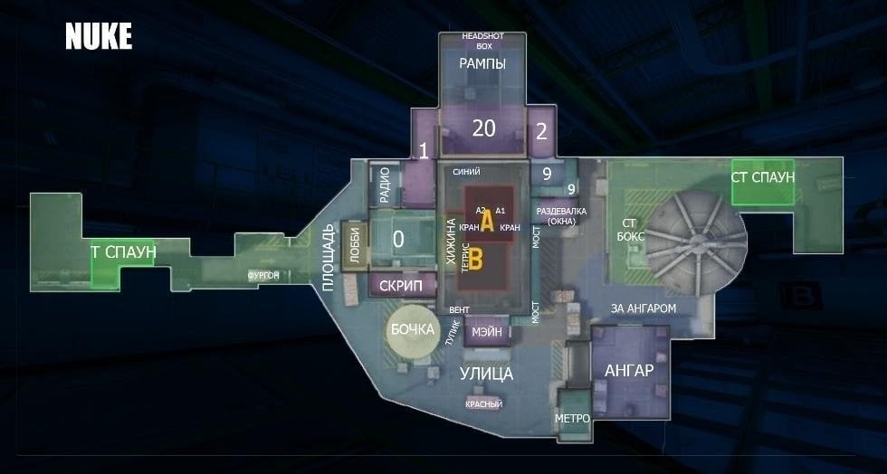 Карта Mirage в CSGO расшифровка названий позиций на RUS и ENG