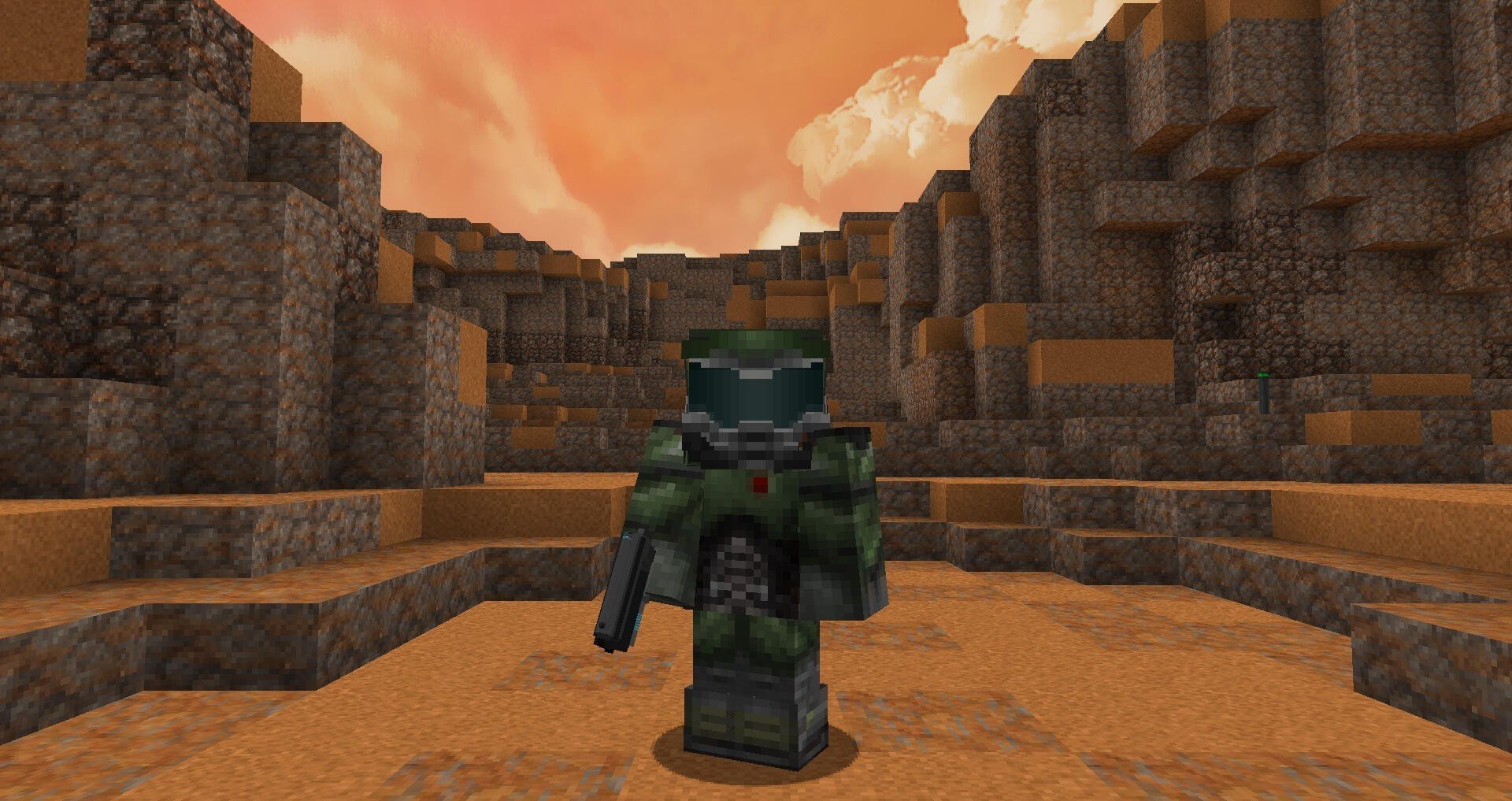 Пользователь Reddit сделал карту из DOOM в Minecraft