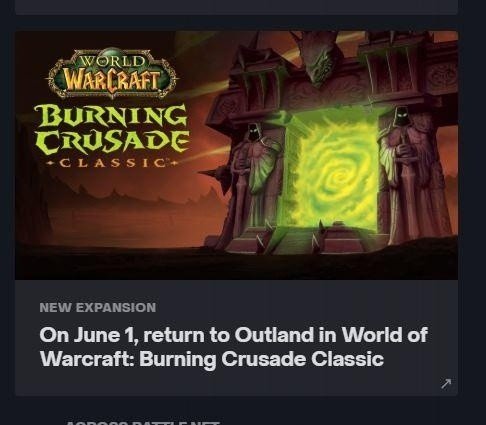 Слухи стала известна дата выхода аддона Burning Crusade для World of Warcraft