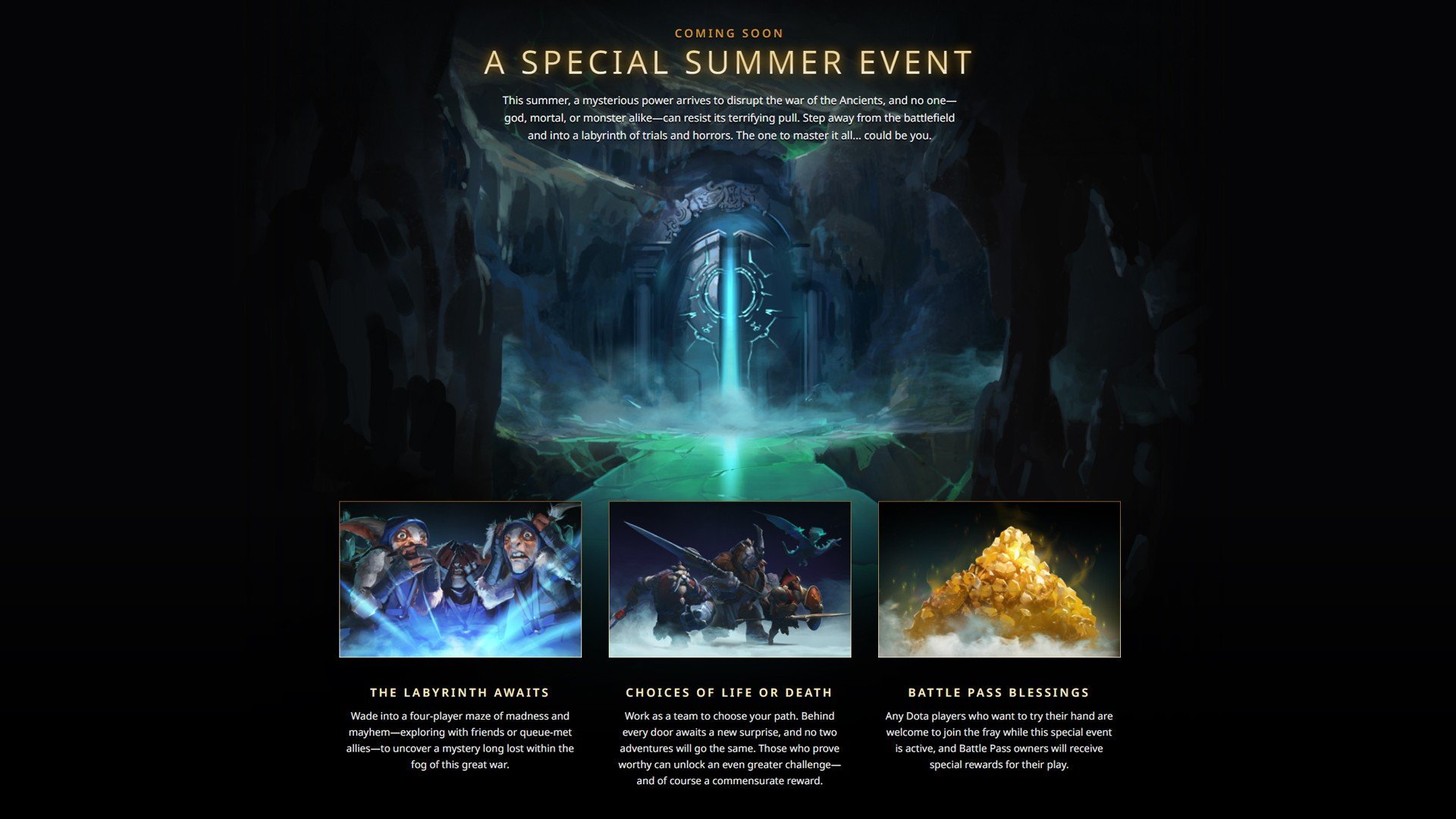 Летний ивент в Dota 2  Aghanims Labyrinth уже добавлен в игру
