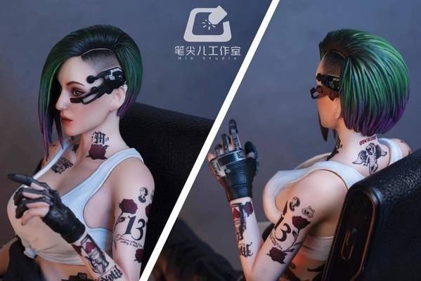 Представлена фигурка Джуди Альварес из Cyberpunk 2077  ее можно полностью раздеть