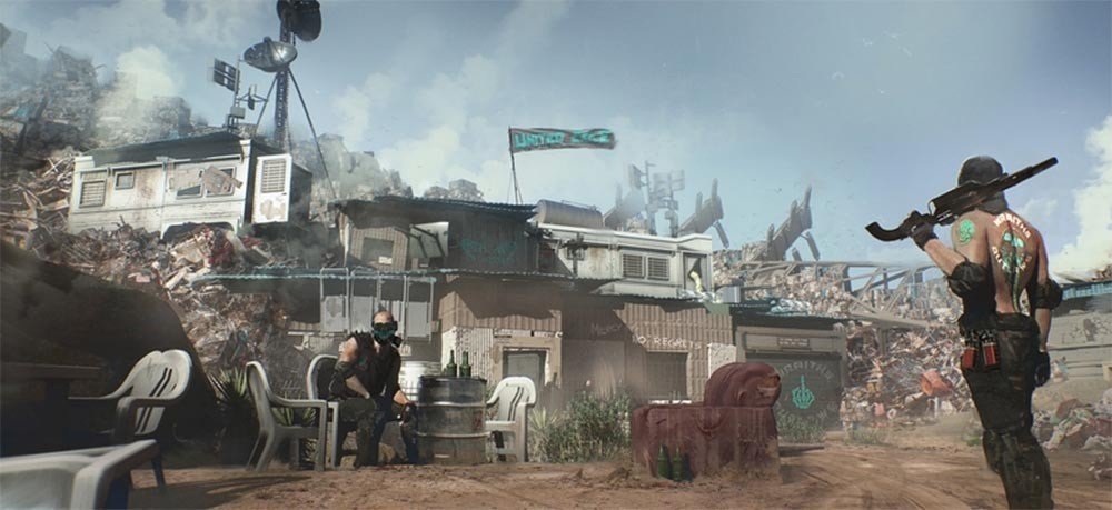 В сети появились концептарты пустошей из Cyberpunk 2077