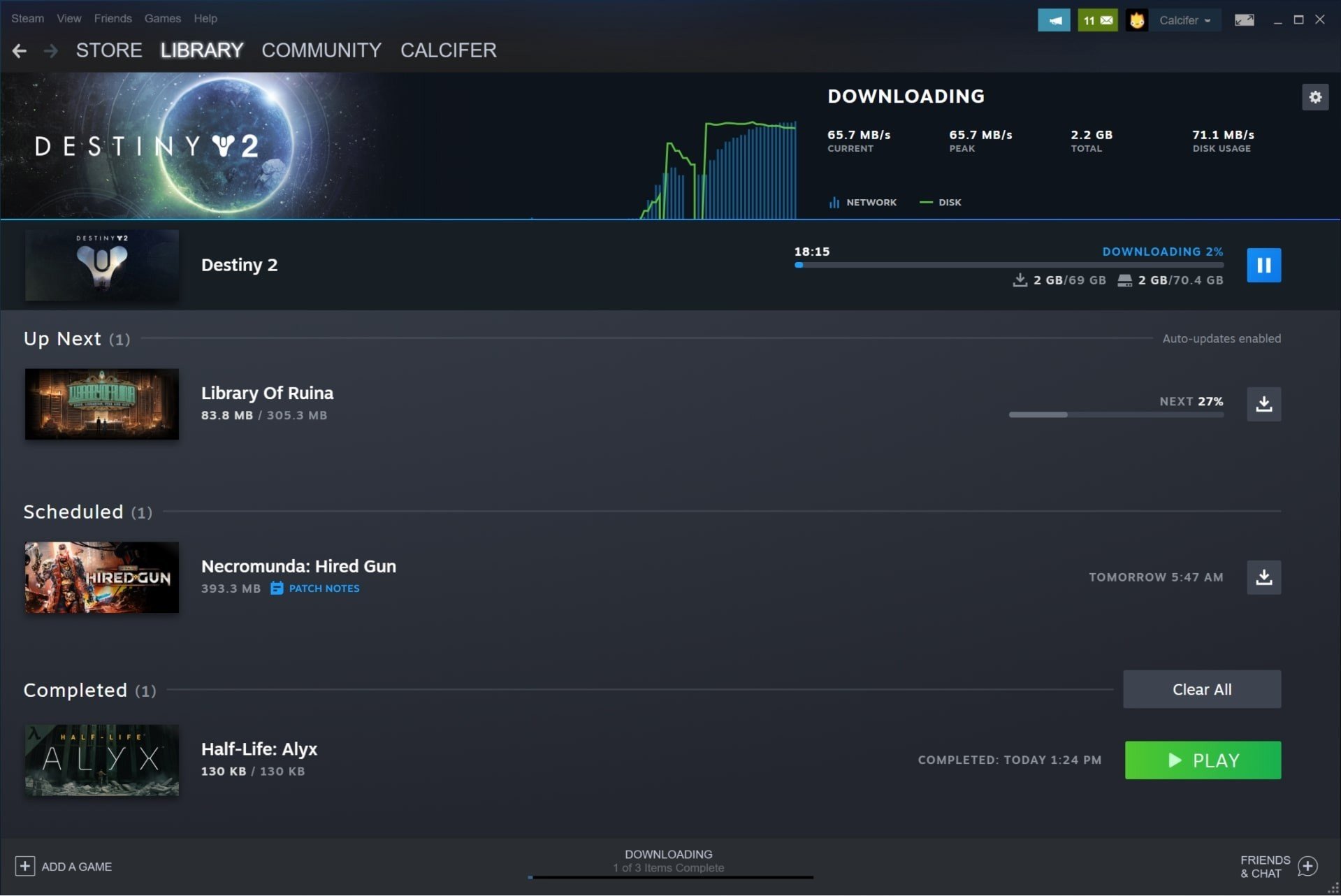 Valve улучшила страницы загрузок и библиотеки игр в Steam стало проще и удобнее