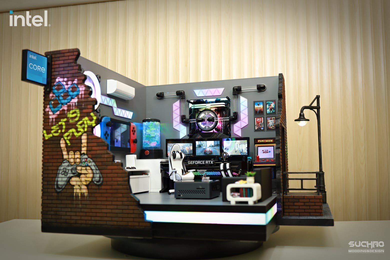 Видеокарта и процессор в качестве декора тайцы представили ПК в виде квартиры геймера