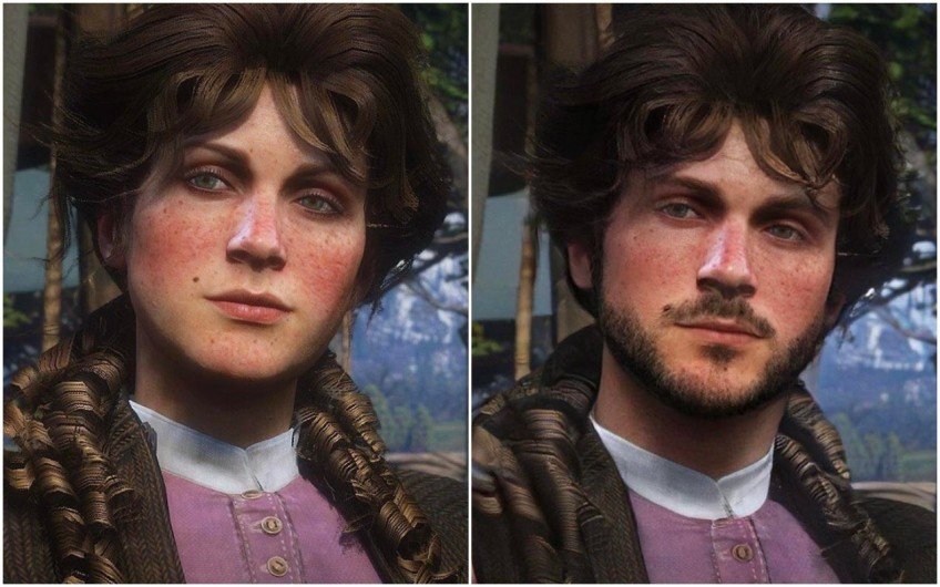 Фанат Red Dead Redemption 2 превратил мужских персонажей в женских