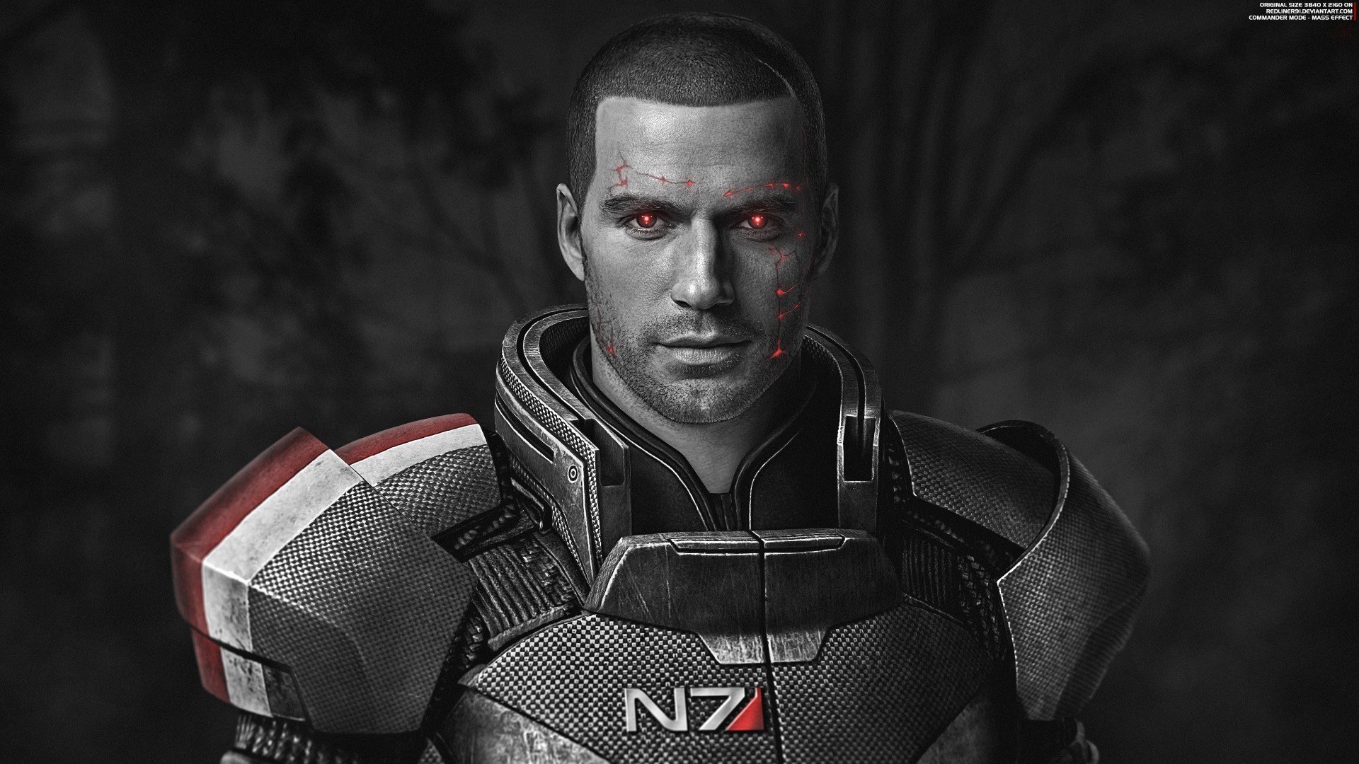Как бы выглядел Генри Кавилл в образе капитана Шепарда из Mass Effect