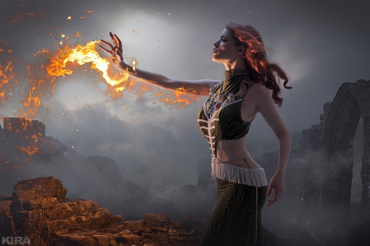 Россиянка Лада Люмос предстала в образе Трисс из первой части игры The Witcher