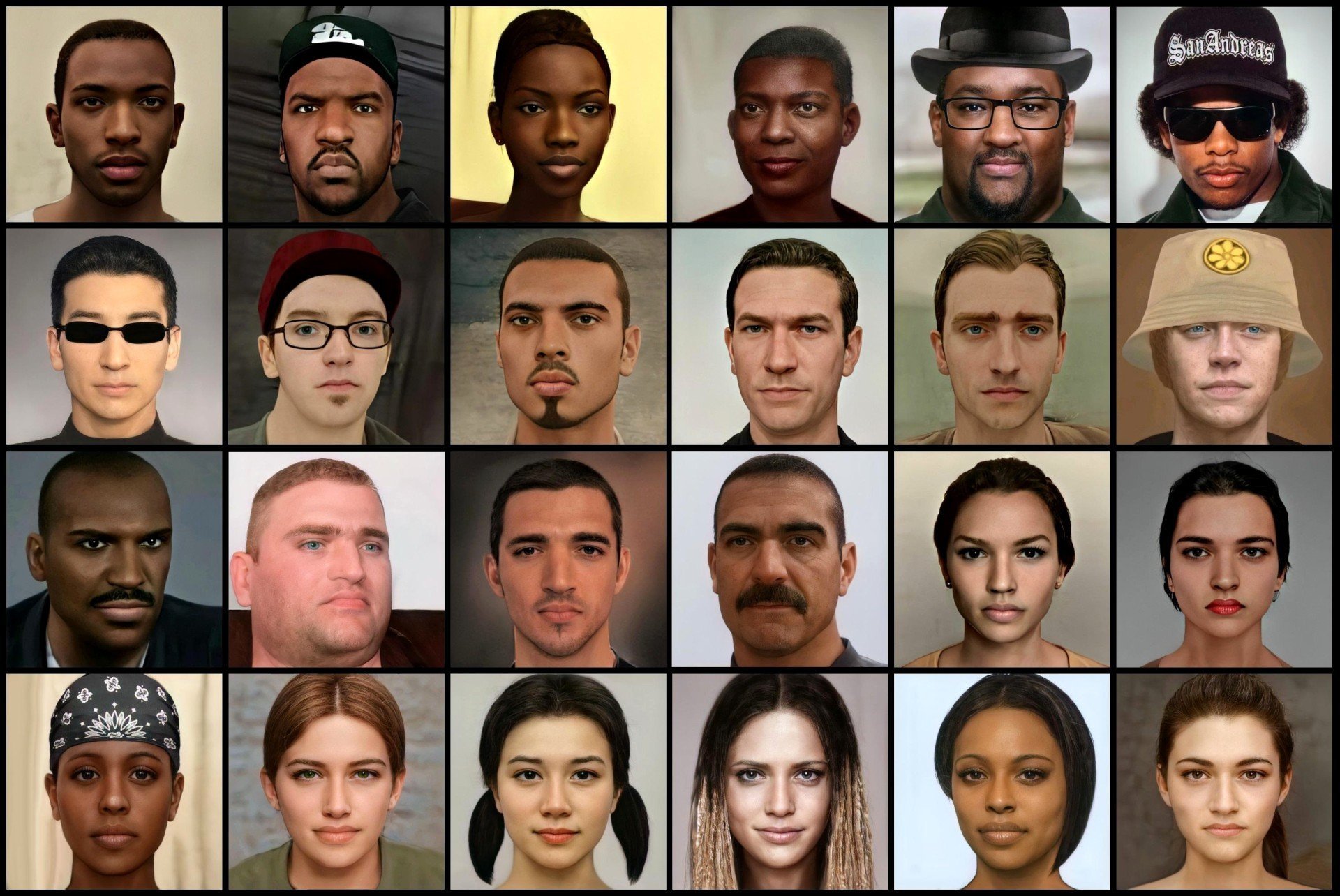 Фанат GTA показал как бы выглядели персонажи San Andreas в реальной жизни