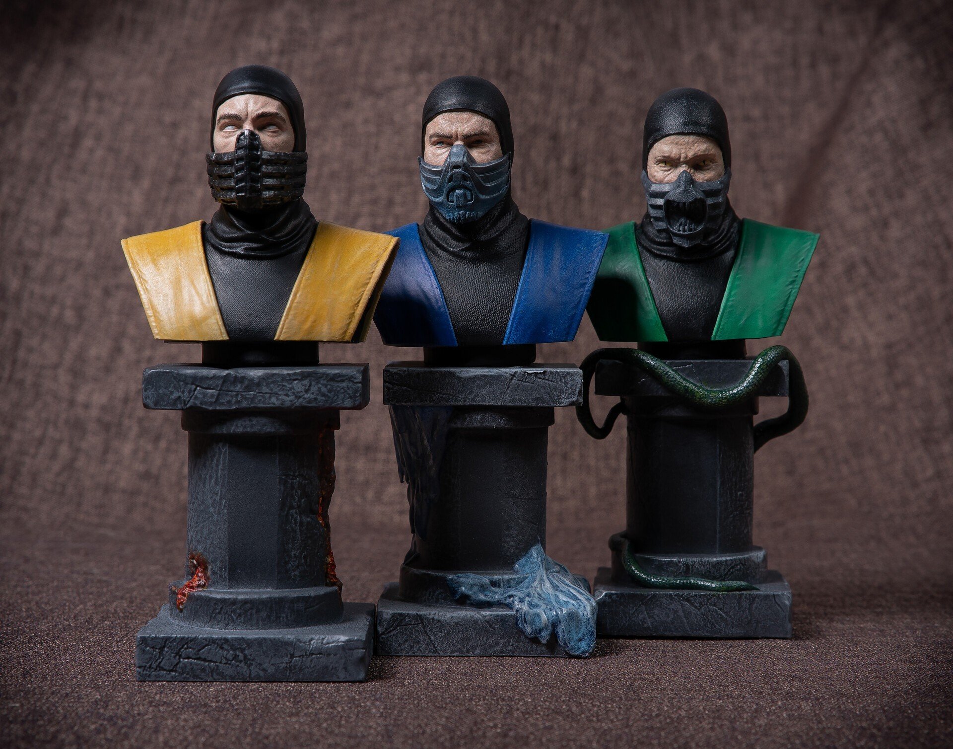 Скульптор показал бюсты персонажей Mortal Kombat сделанные на 3Dпринтере