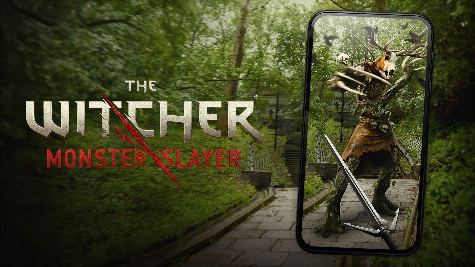 По Ведьмаку выйдет игра с дополнительной реальностью  The Witcher Monster Slayer