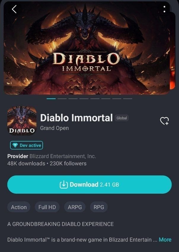 Как скачать и установить Diablo Immortal на Android и iOS в России