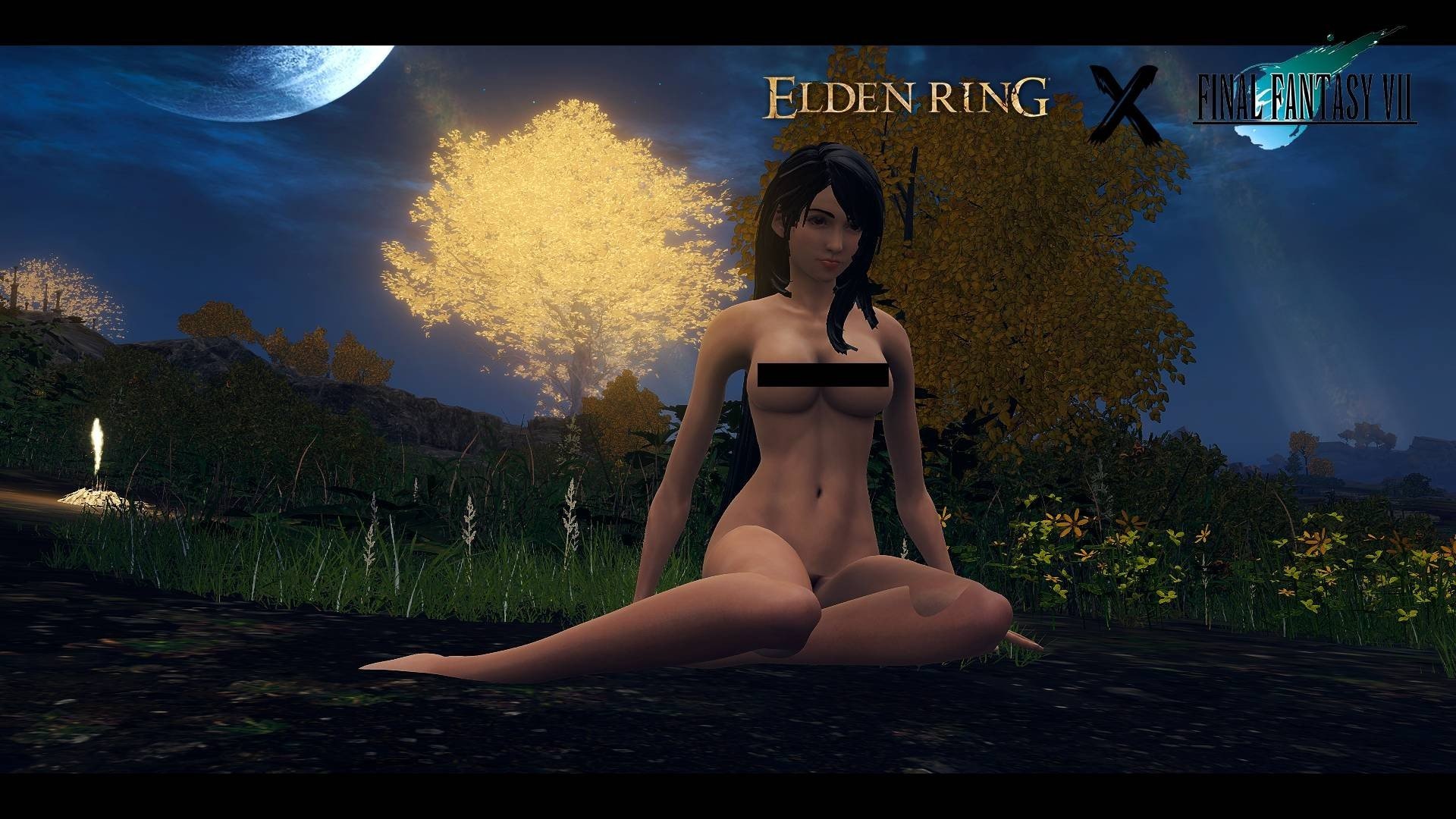 Тифу из Final Fantasy перенесли в Elden Ring и раздели догола