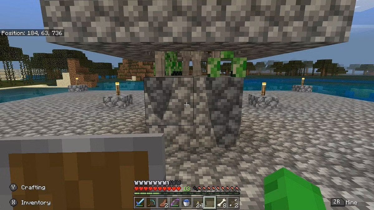 Как построить фармилку мобов в Minecraft