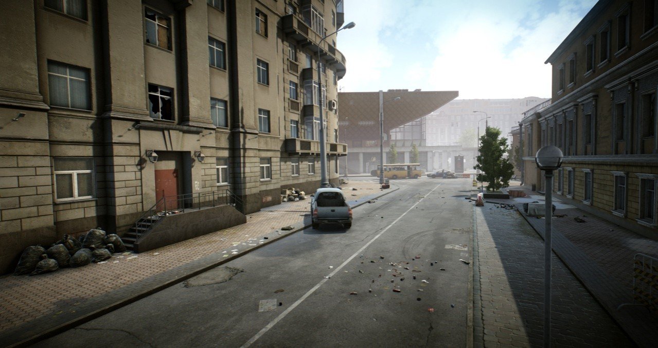 Новые скриншоты локации Улицы Таркова из Escape from Tarkov