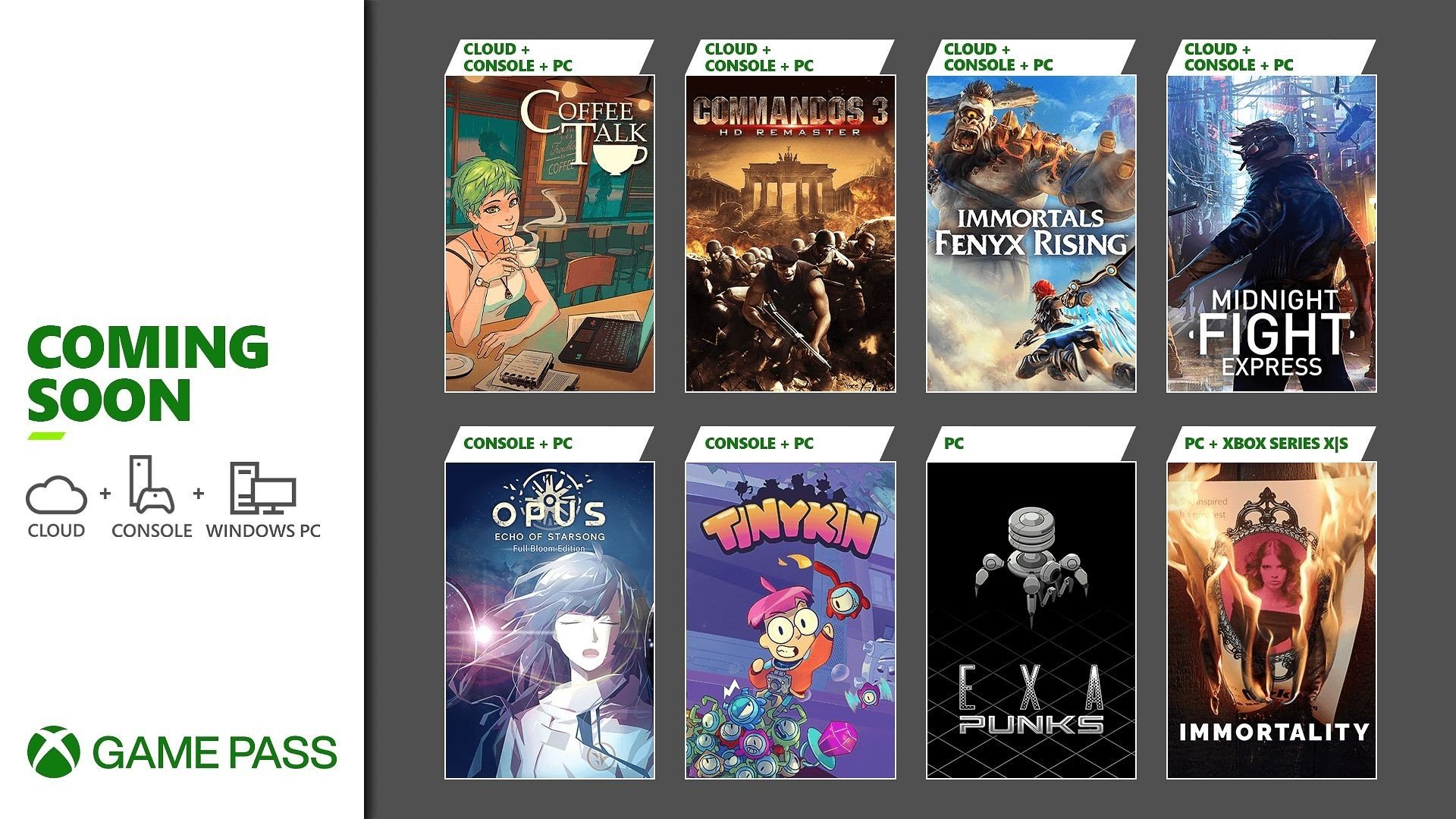 Названы 8 бесплатных игр которые появятся в Xbox Game Pass в августе 2022 года