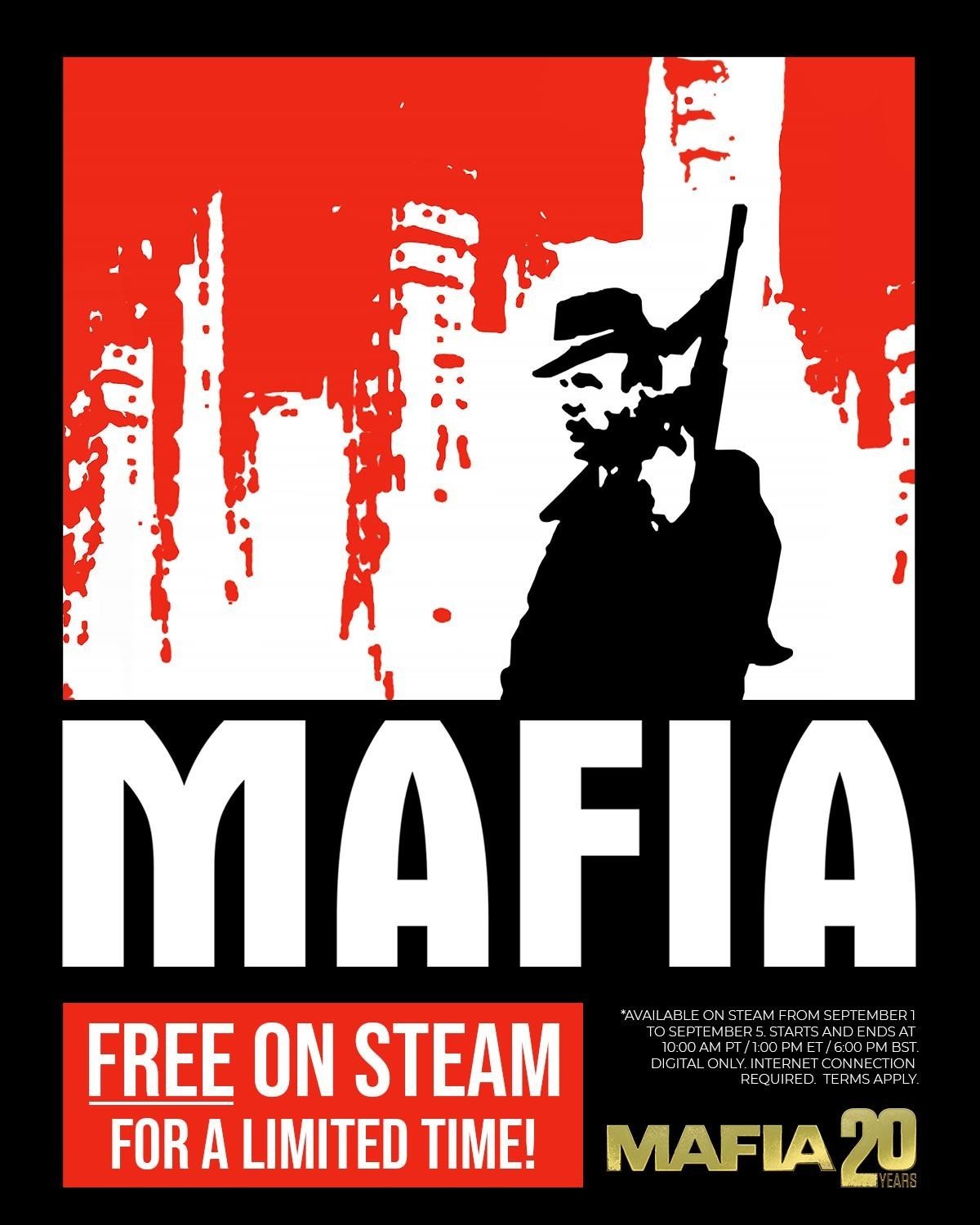 Первой Mafia исполнилось 20 лет в честь юбилея игру раздают бесплатно