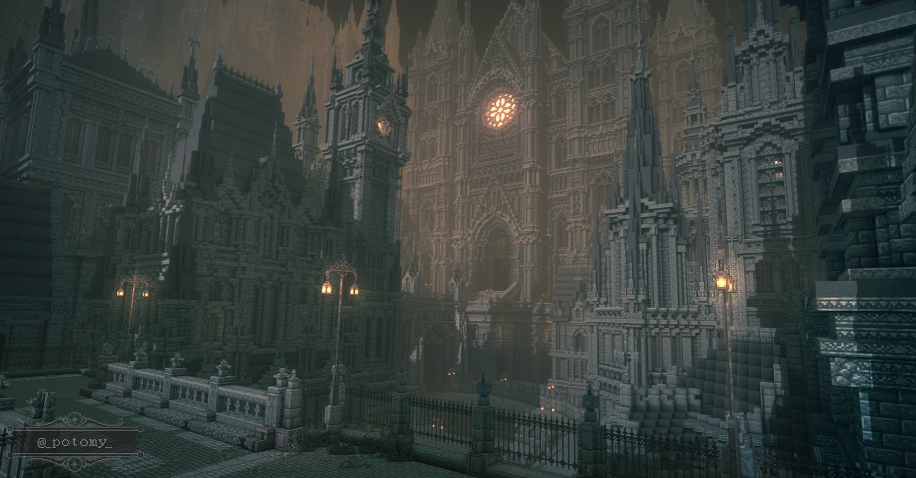 В Minecraft воссоздали удивительно похожий мир из Bloodborne - CQ