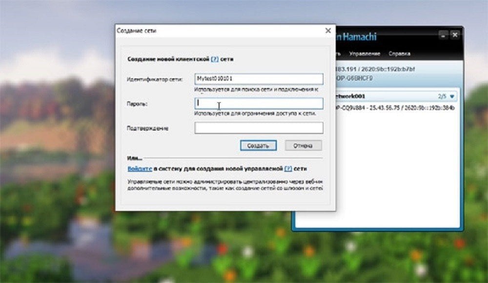 Настройка Hamachi для Minecraft
