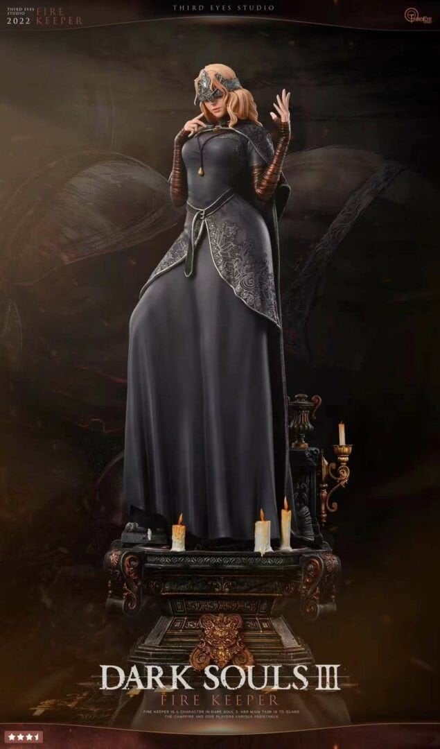 Вышла фигурка Хранительницы огня из Dark Souls 3 которую можно раздеть до белья