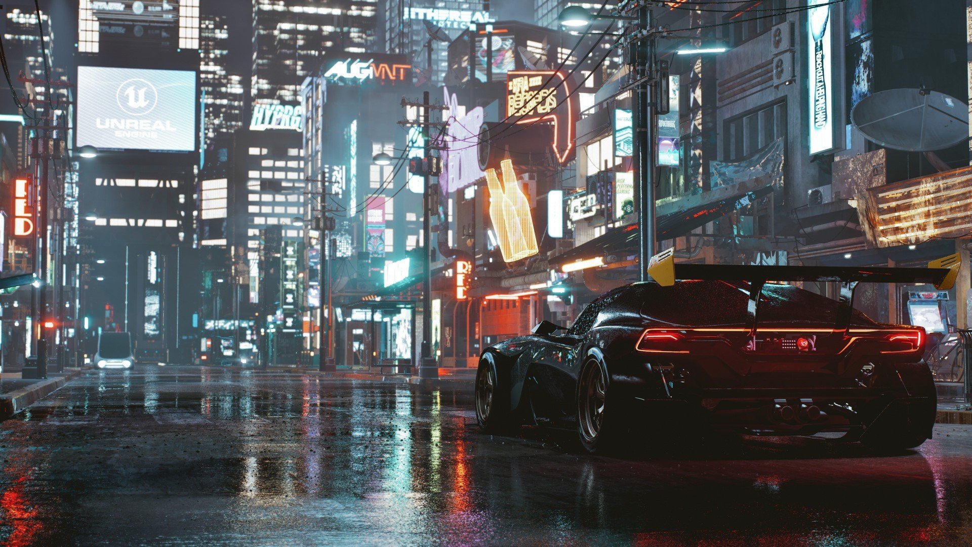 Создатели Unreal Engine 5 показали город в стиле киберпанка на новой версии движка