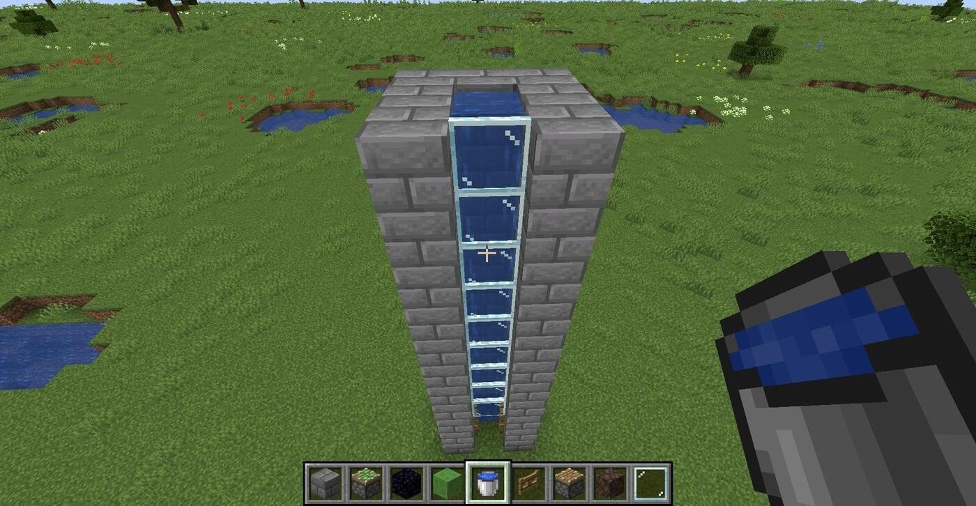 Как сделать лифт в Minecraft