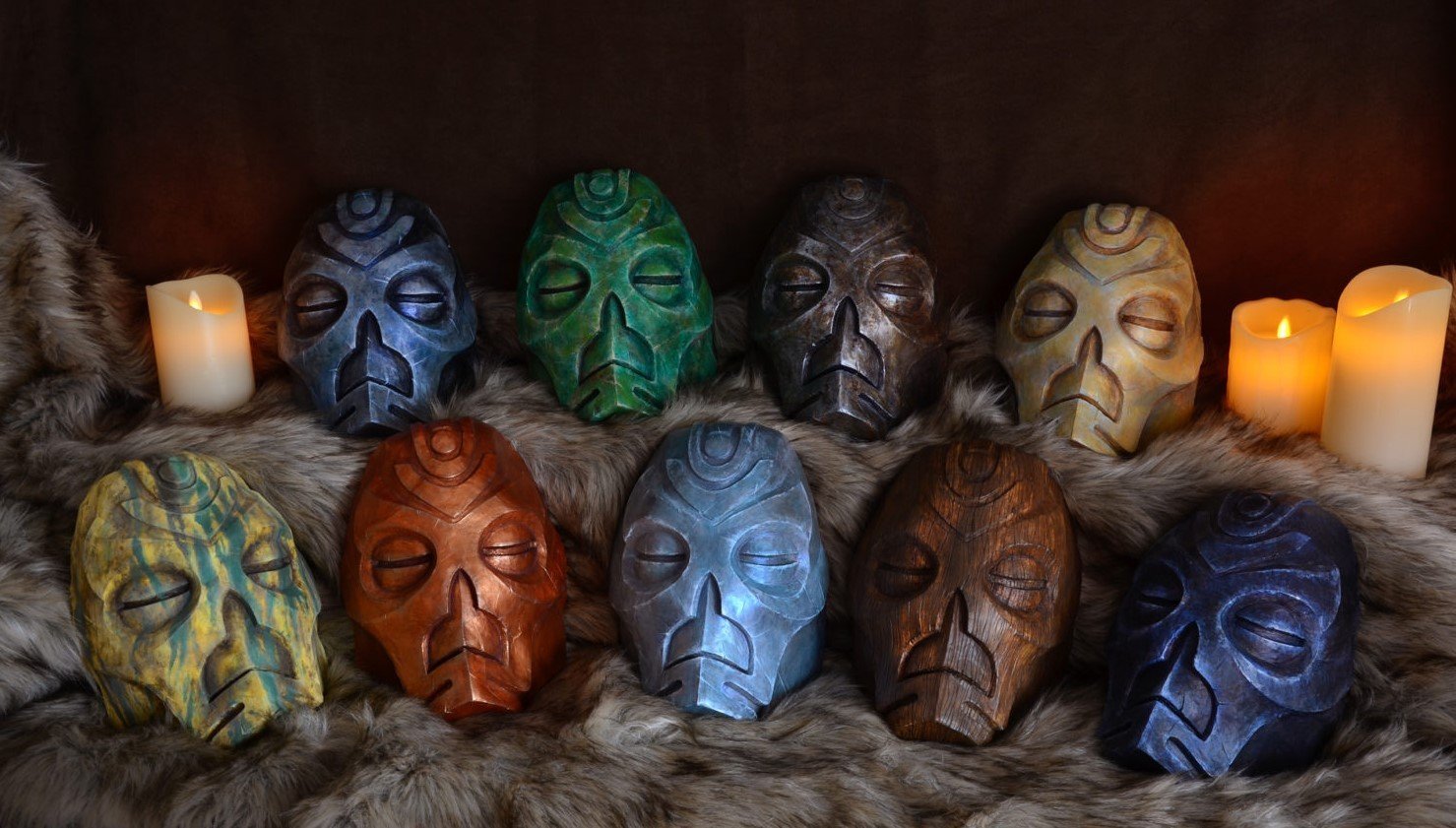 маски драконьих жрецов в Скайрим