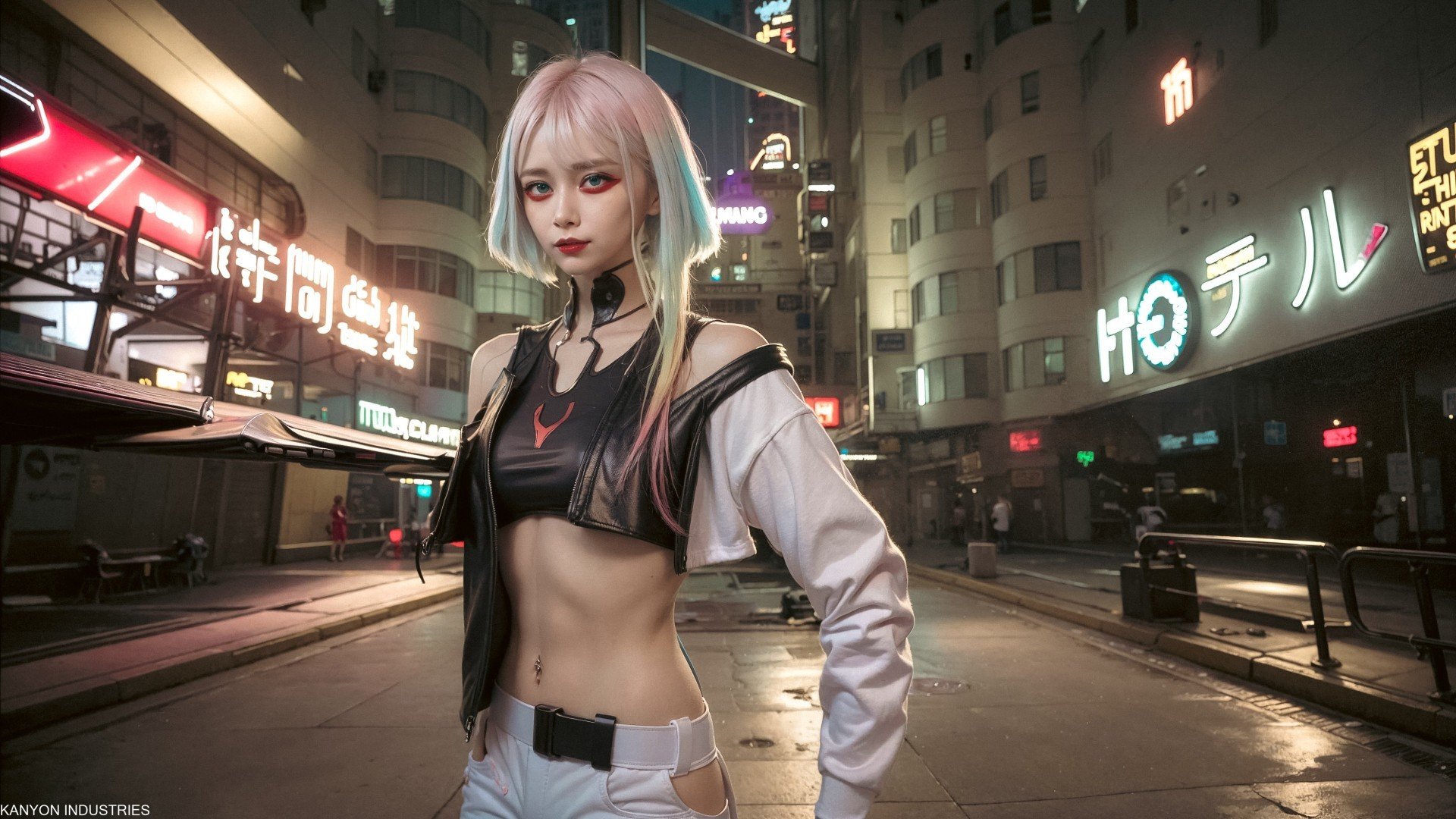 Cyberpunk cosplay girl фото 32