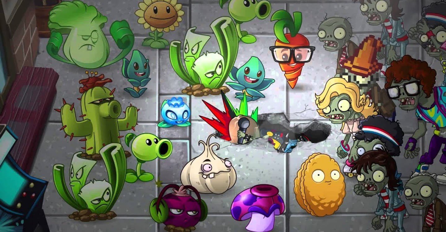 Все растения из игры Plants vs Zombies 2