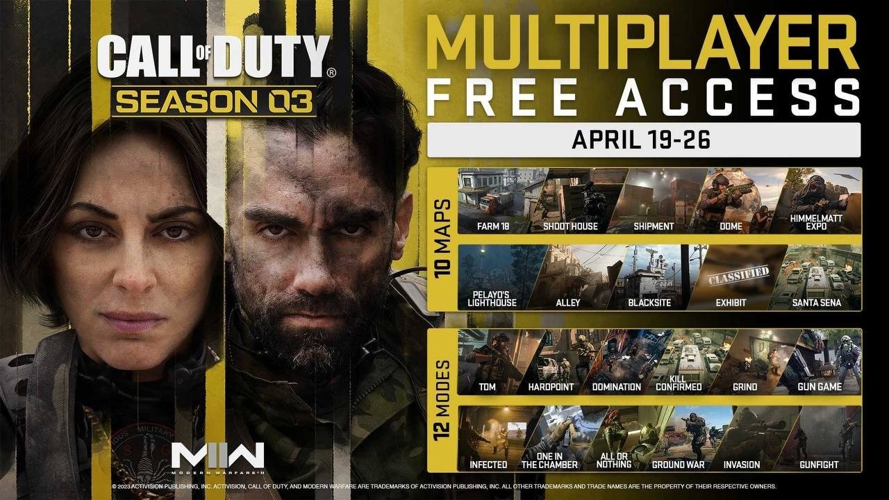 Мультиплеер последней Call of Duty станет временно бесплатным