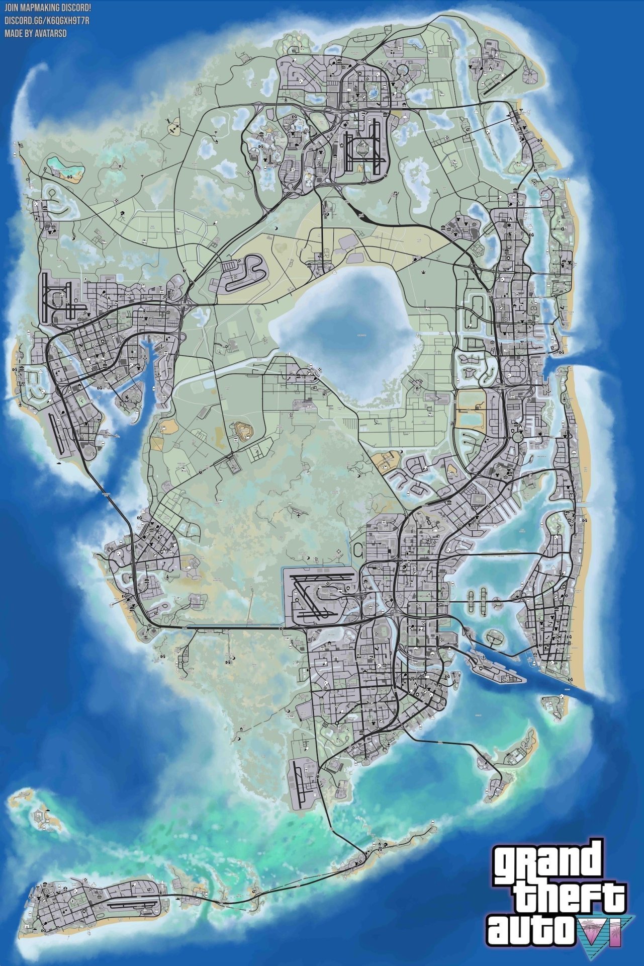 Карта в GTA 6 будет нереально огромной ВайсСити займет мало места