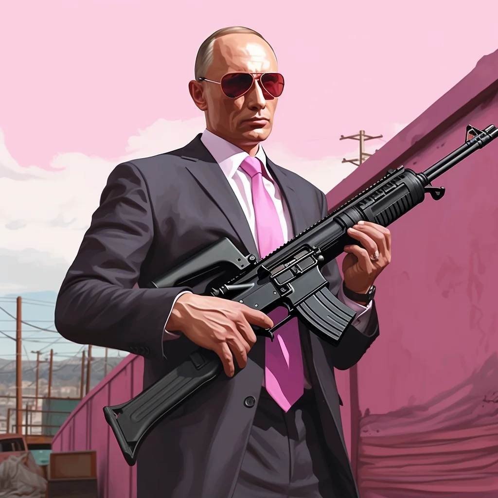 Нейросеть нарисовала Путина Байдена и других мировых лидеров в стиле GTA