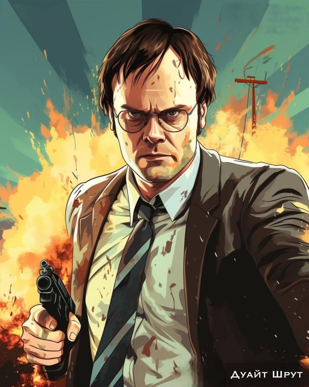 Нейросеть отправила героев сериала «Офис» в мир GTA - CQ