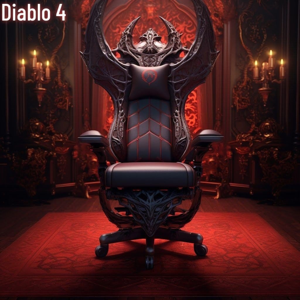 Нейросеть показала геймерские кресла в стиле Cyberpunk 2077 Skyrim и других игр