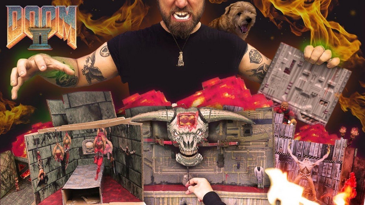 Умелец портировал Doom II на картонную коробку