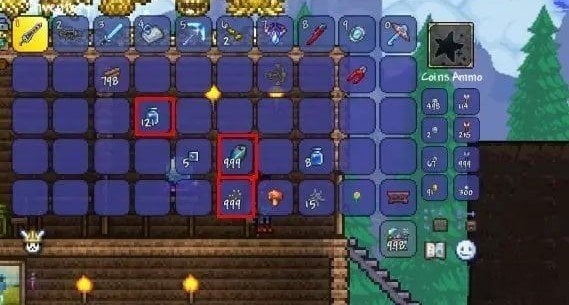 Как сделать зелье шахтера в Terraria