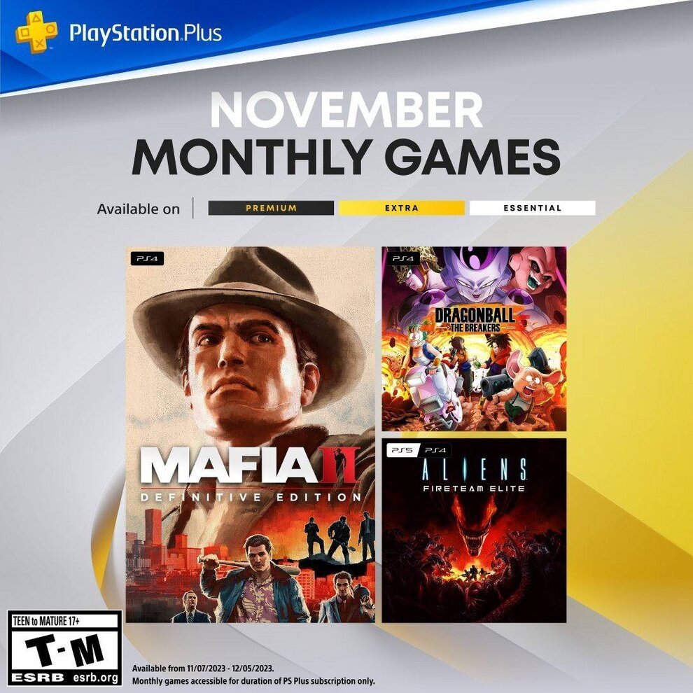 Sony назвала игры которые станут бесплатными для подписчиков PS Plus в ноябре