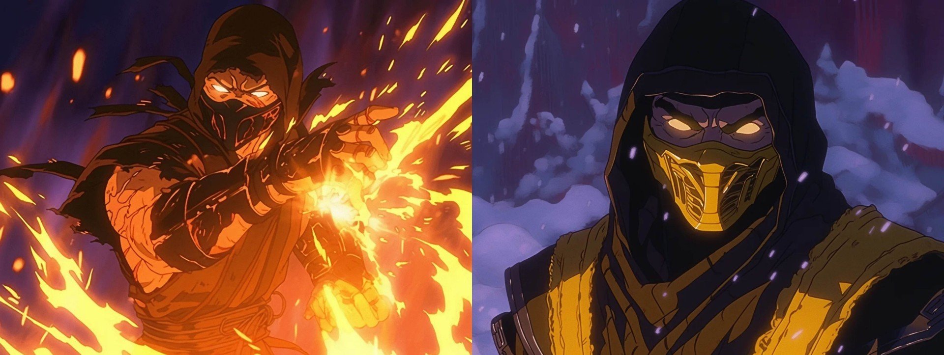 Кровь и олдскул нейросеть сняла аниме по Mortal Kombat