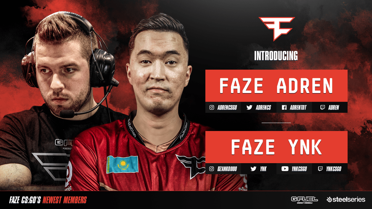 AdreN заменит Karrigana в FaZe Clan Команда также обрела тренера