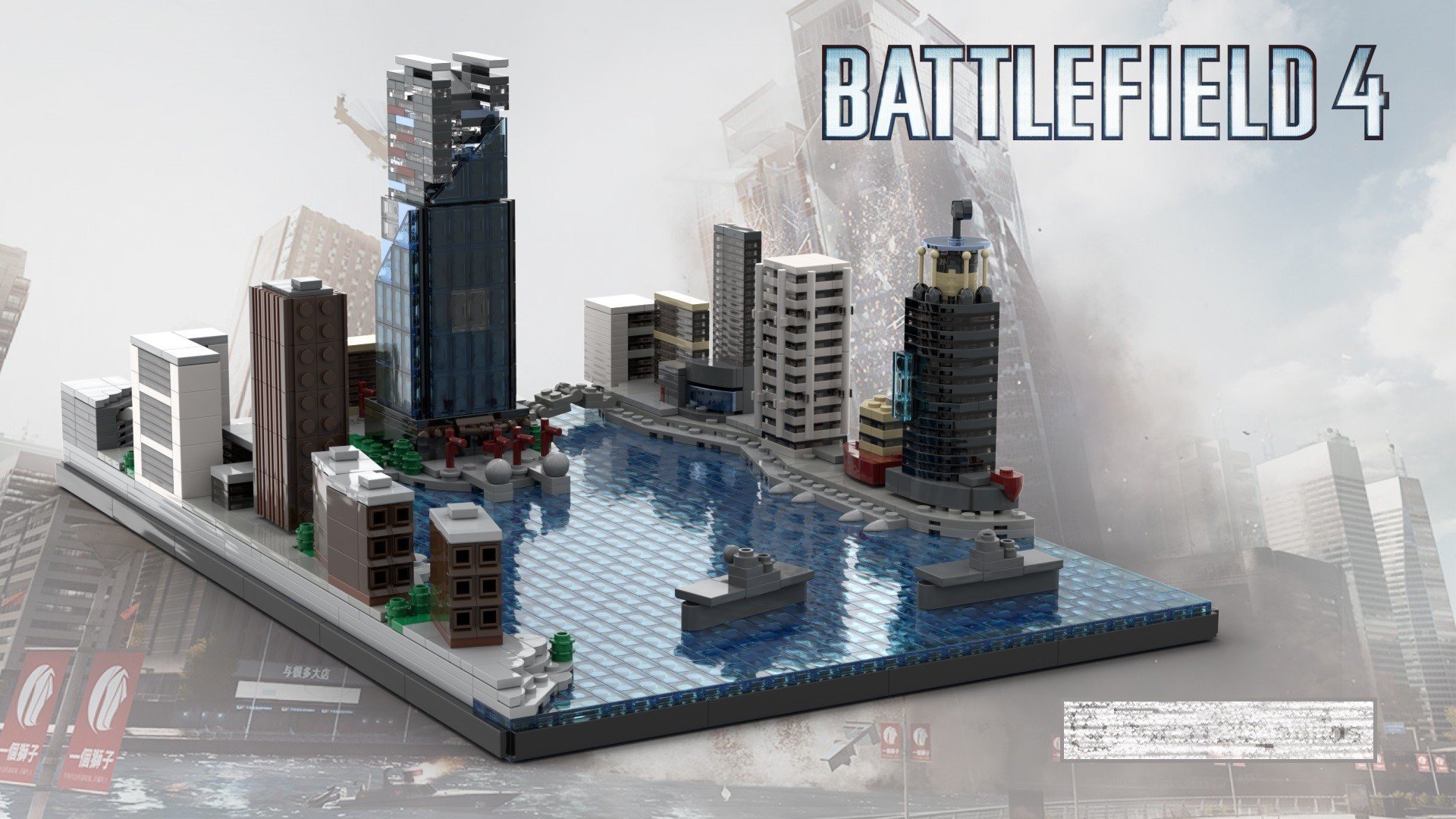 Фанат Battlefield сделал карты игры из LEGO