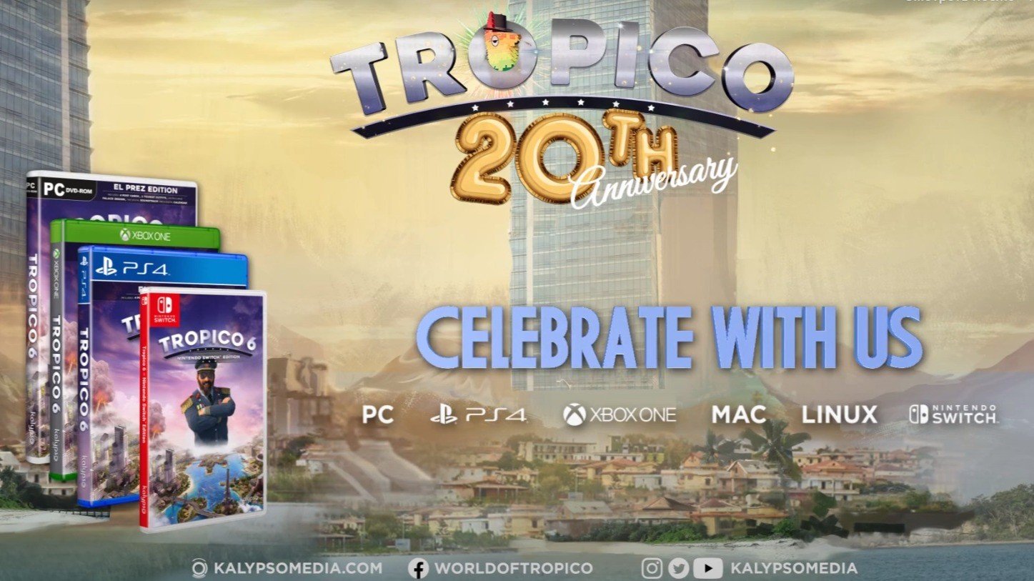 В Tropico 6 начался праздничный ивент в честь 20летия серии