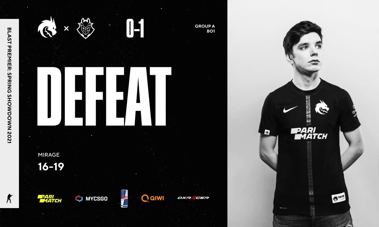 Team Spirit в упорной борьбе уступила G2 Esports