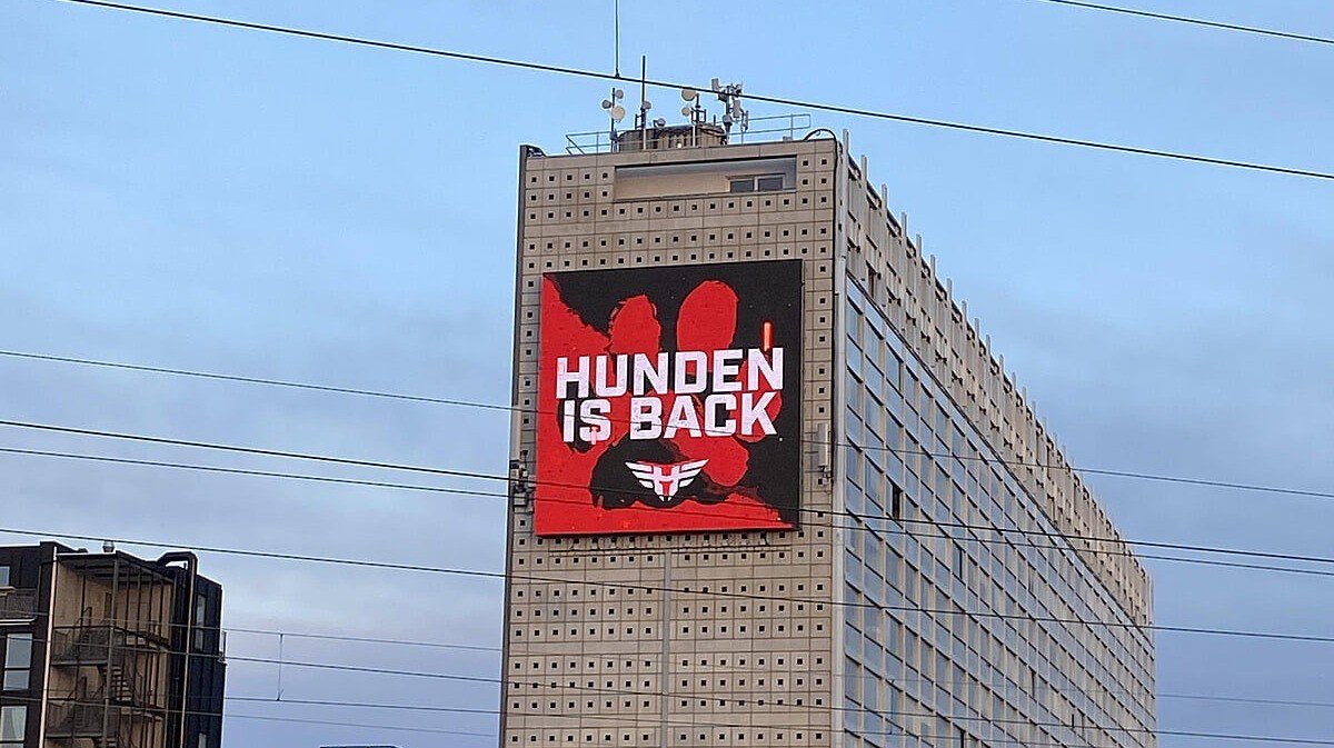 Heroic вывесили баннер в Копенгагене в честь возвращения Hunden