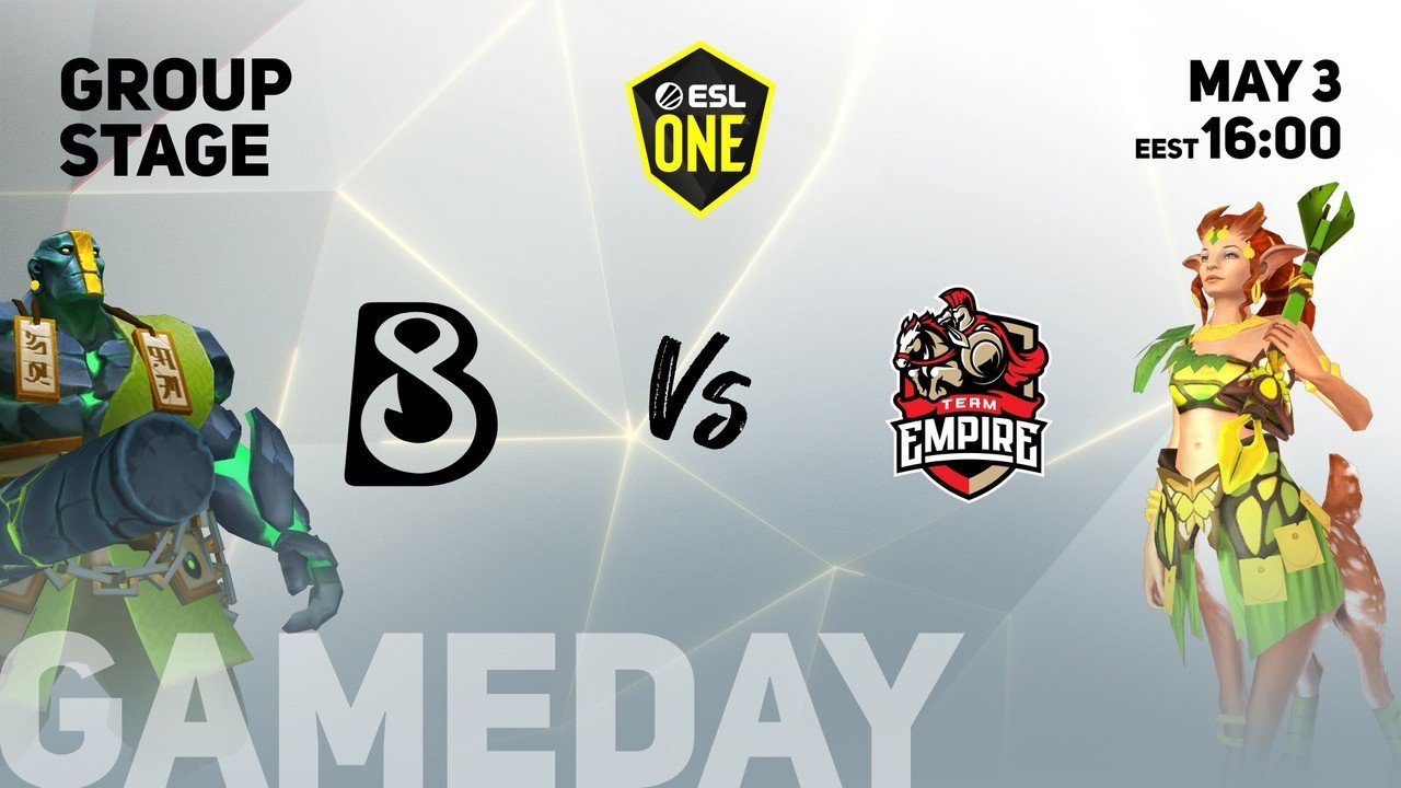 B8 выиграла у Team Empire на ESL One CIS Season 2